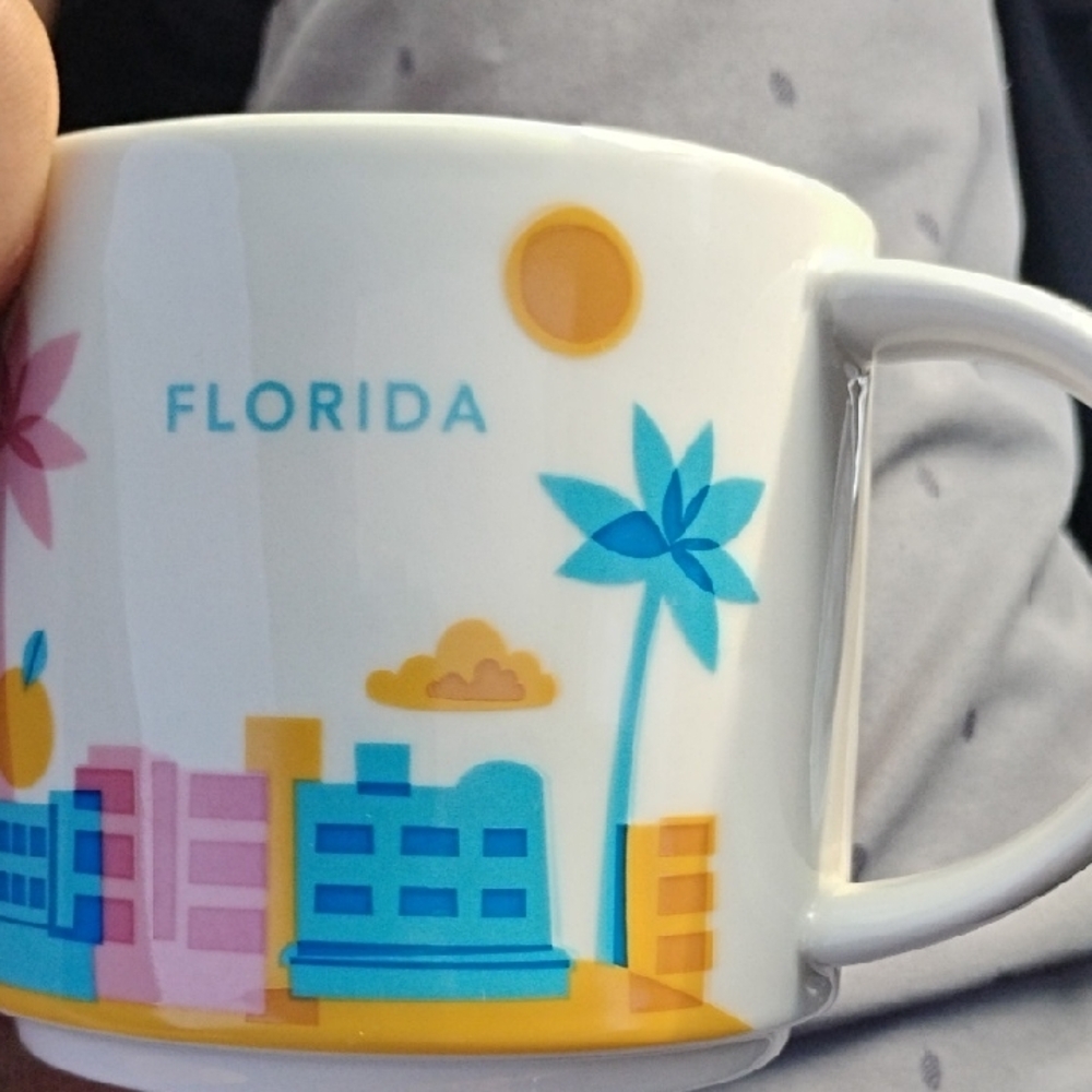 Starbucks Florida Mug - Pink, Blue, Orange - Picture 3 of 7